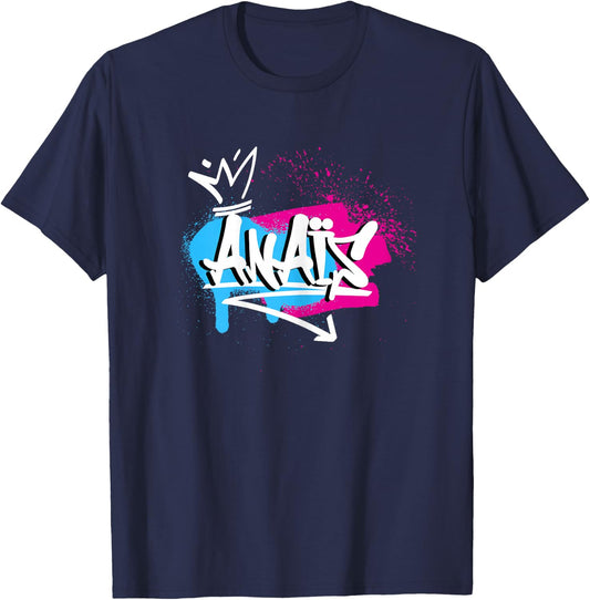 Woman Girls Funny Gift Humour Name for Anaïs , Black T-Shirt - T-Shirt | Navy