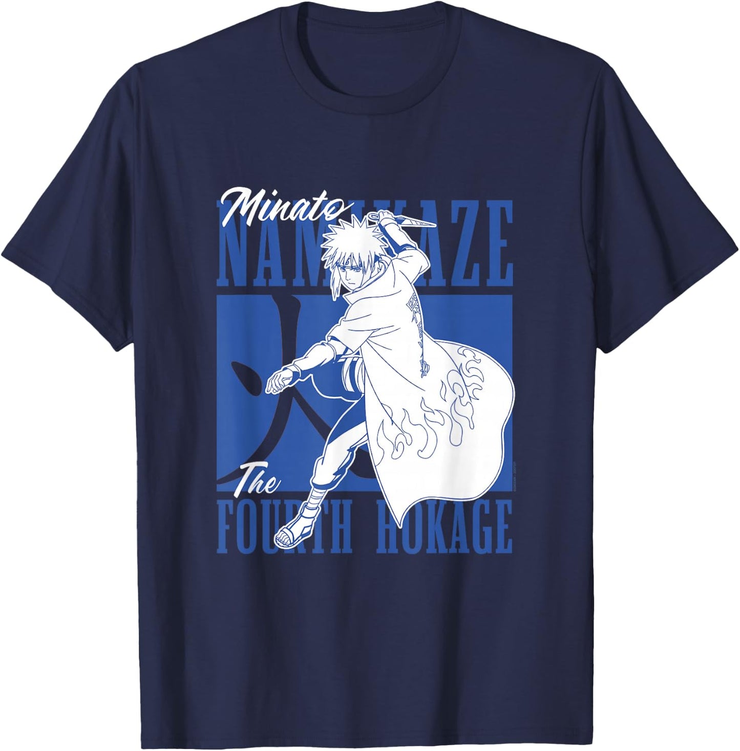 Naruto Shippuden Minato Fourth Hokage T-Shirt - T-Shirt | Navy