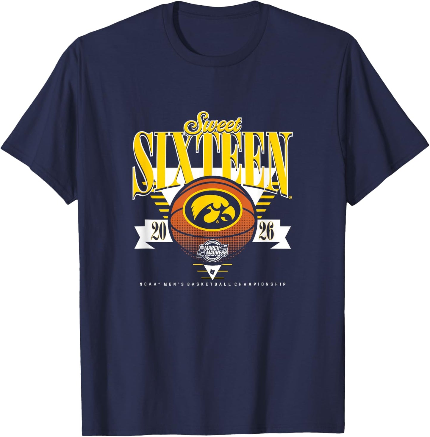 Iowa Hawkeyes MBB - 2026 Sweet Sixteen T-Shirt - T-Shirt | Navy