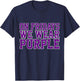 On Fridays We Wear Purple High School Football Team Pride T-Shirt - T-Shirt | Navy