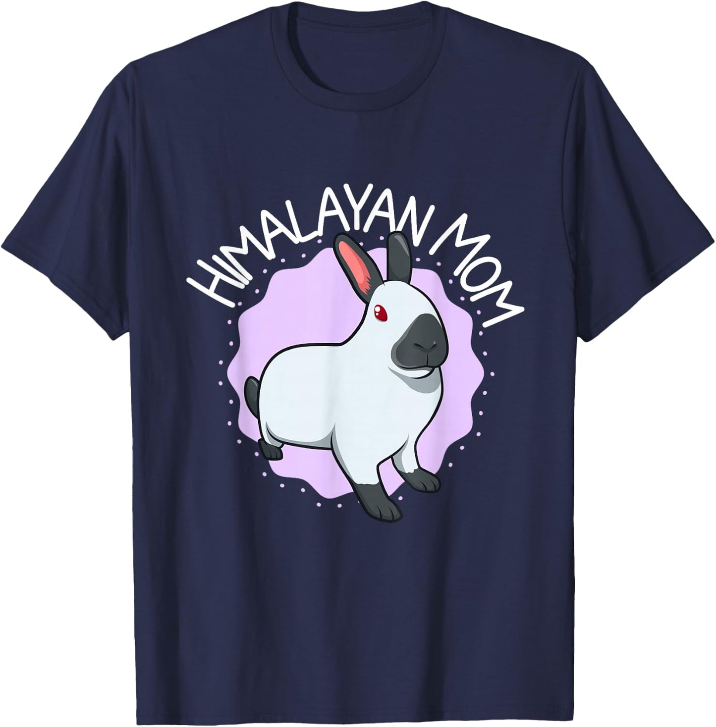 Himalayan Rabbit Mom T-Shirt - T-Shirt | Navy