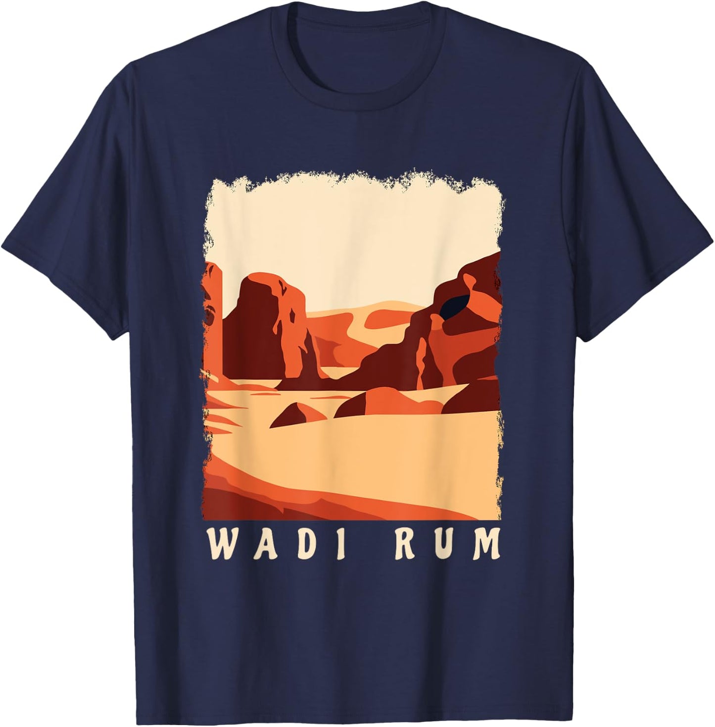 Wadi Rum Jordan Travel Vacation Souvenir T-Shirt - T-Shirt | Navy