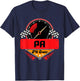 Race Car Birthday Party Matching Family Pa Pit Crew T-Shirt - T-Shirt | Navy
