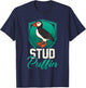 Stud Puffin Seabird & Animal Lover Gift T-Shirt - T-Shirt | Navy