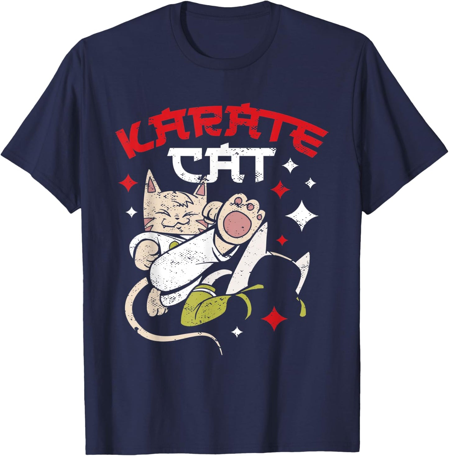 Karate Cat T-Shirt - T-Shirt | Navy
