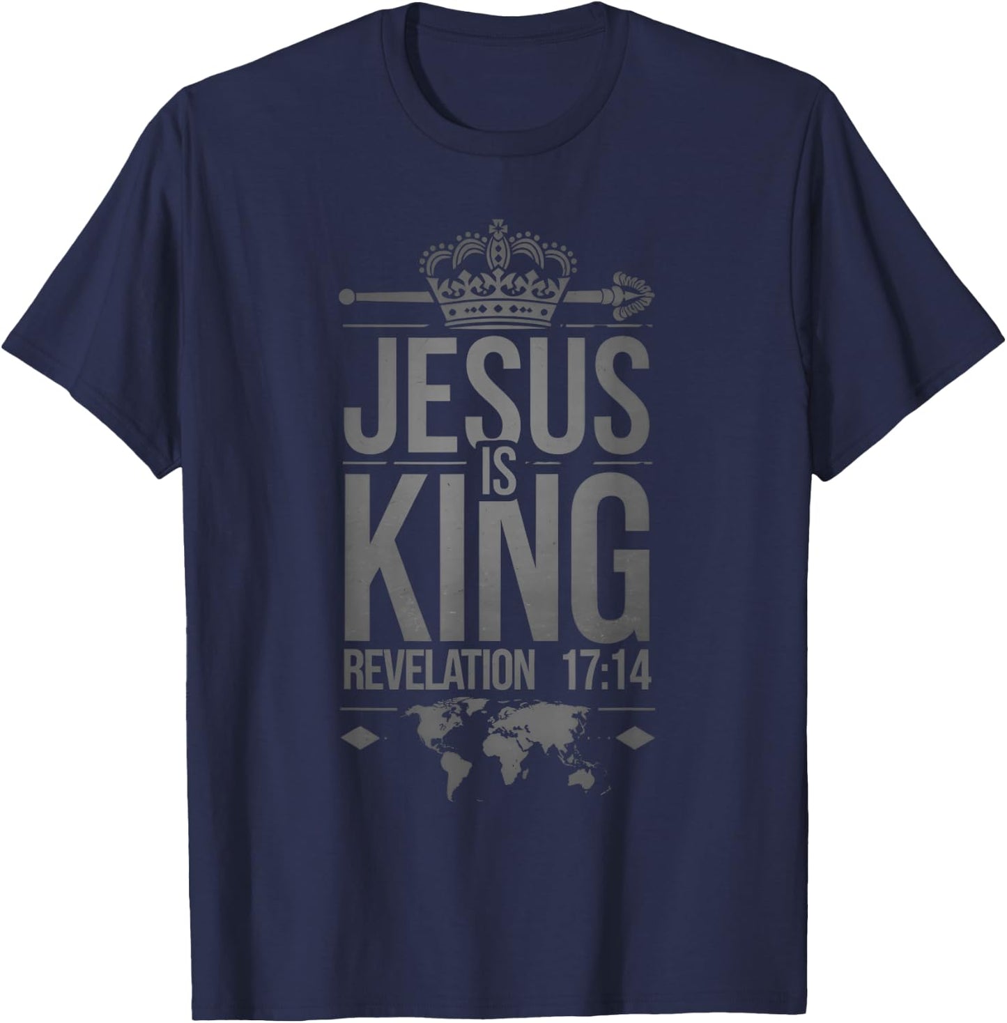 Jesus is King New Jesus is King T-Shirt - T-Shirt | Navy