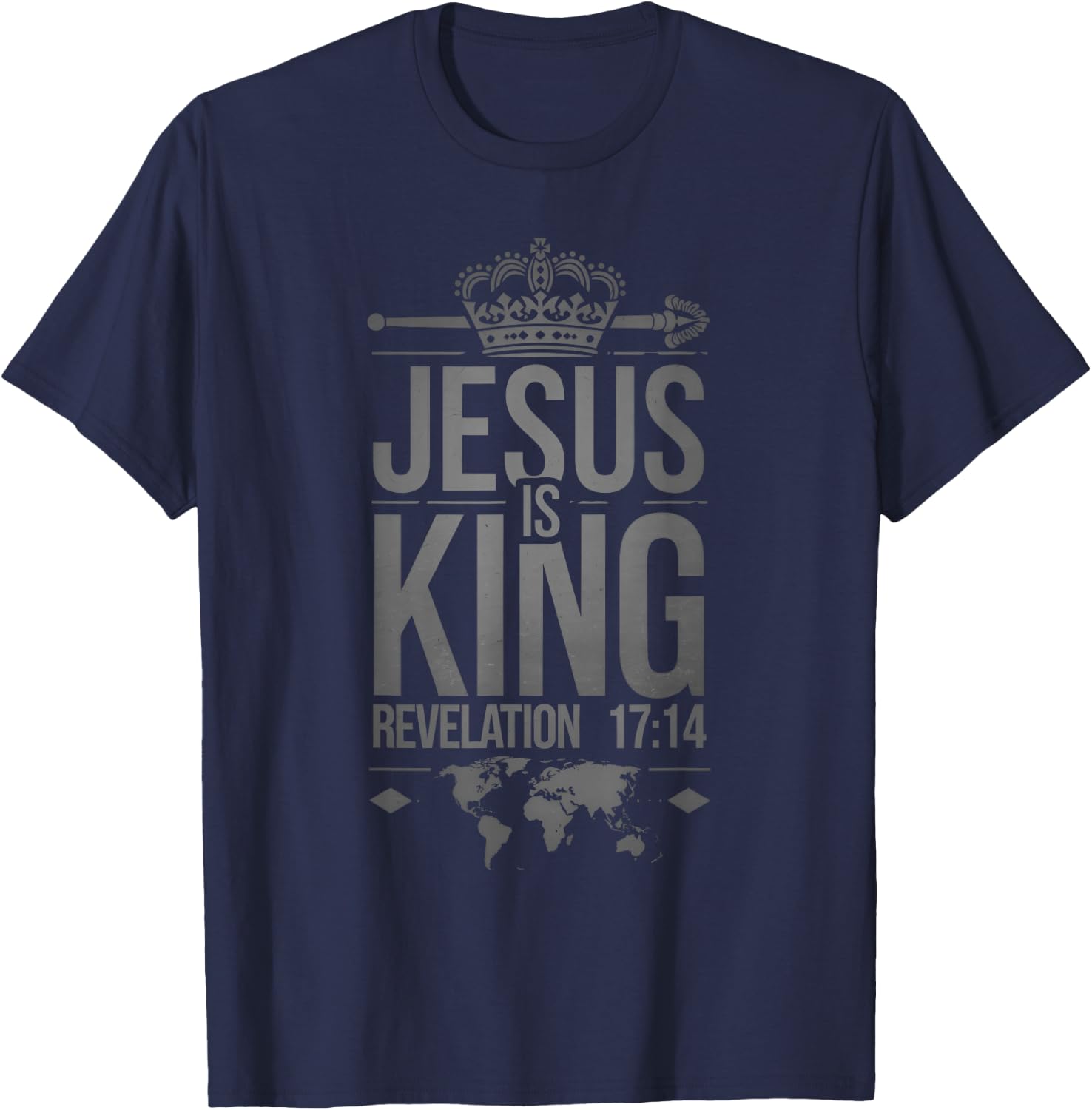 Jesus is King New Jesus is King T-Shirt - T-Shirt | Navy