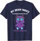 Epilepsy awareness purple ribbon - epilepsy awareness month T-Shirt - T-Shirt | Navy