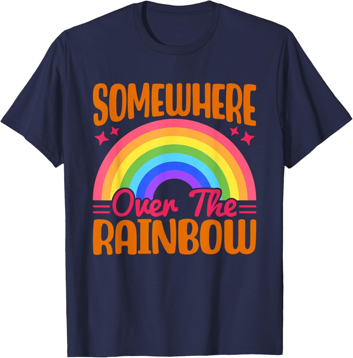 Somewhere Over The Rainbow T-Shirt - T-Shirt | Navy