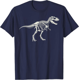 T-Rex Skeleton Tyrannosaurus Rex Paleontology T-Shirt - T-Shirt | Navy