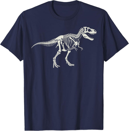 T-Rex Skeleton Tyrannosaurus Rex Paleontology T-Shirt - T-Shirt | Navy