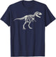 T-Rex Skeleton Tyrannosaurus Rex Paleontology T-Shirt - T-Shirt | Navy