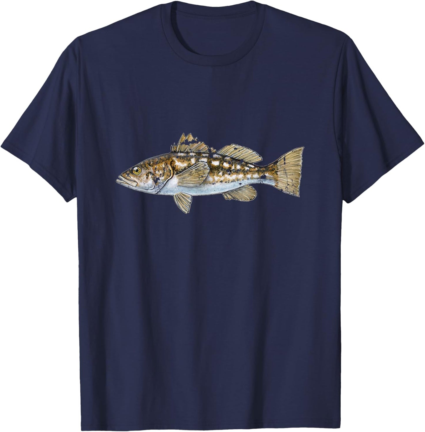 Calico Bass shirt. Bass fishing T-Shirt - T-Shirt | Navy