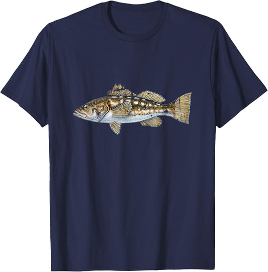 Calico Bass shirt. Bass fishing T-Shirt - T-Shirt | Navy