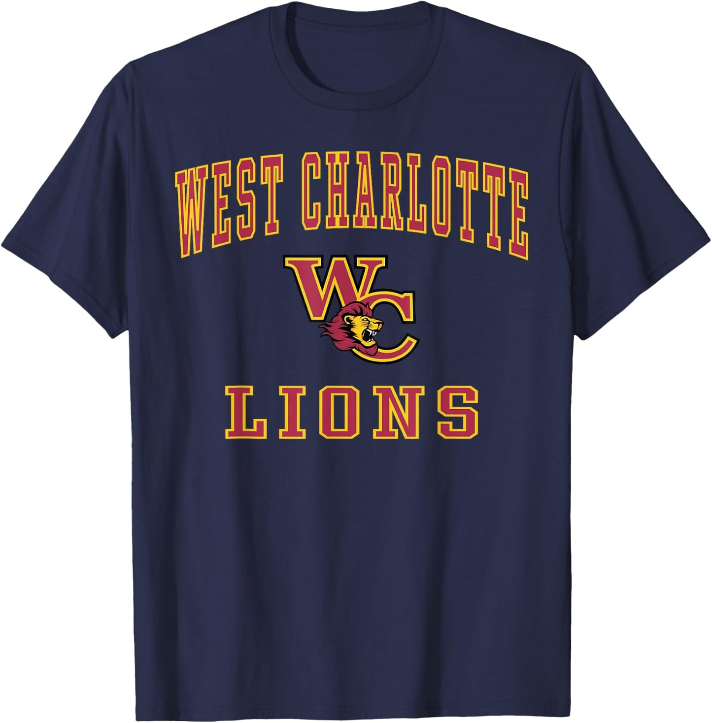 West Charlotte High School Lions T-Shirt - T-Shirt | Navy