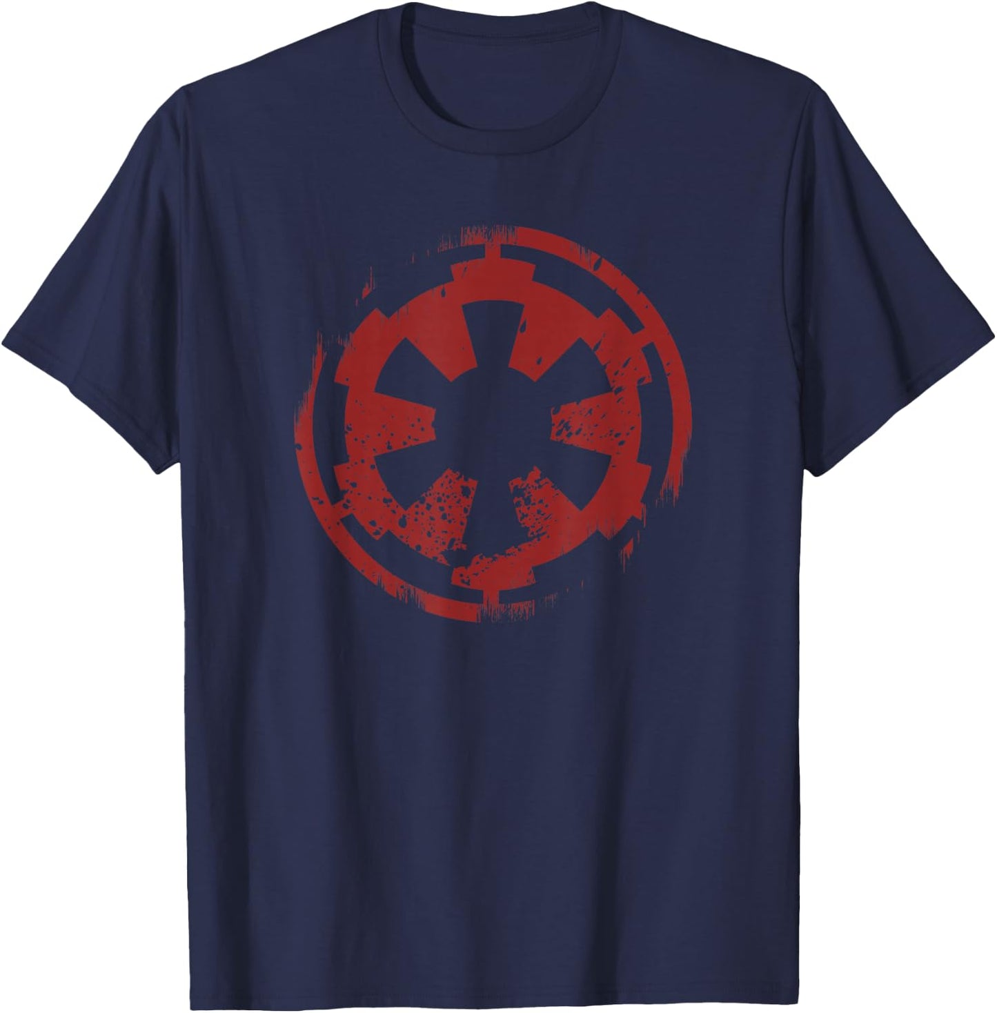 Star Wars Distressed Empire Logo Rust , black T-Shirt - T-Shirt | Navy