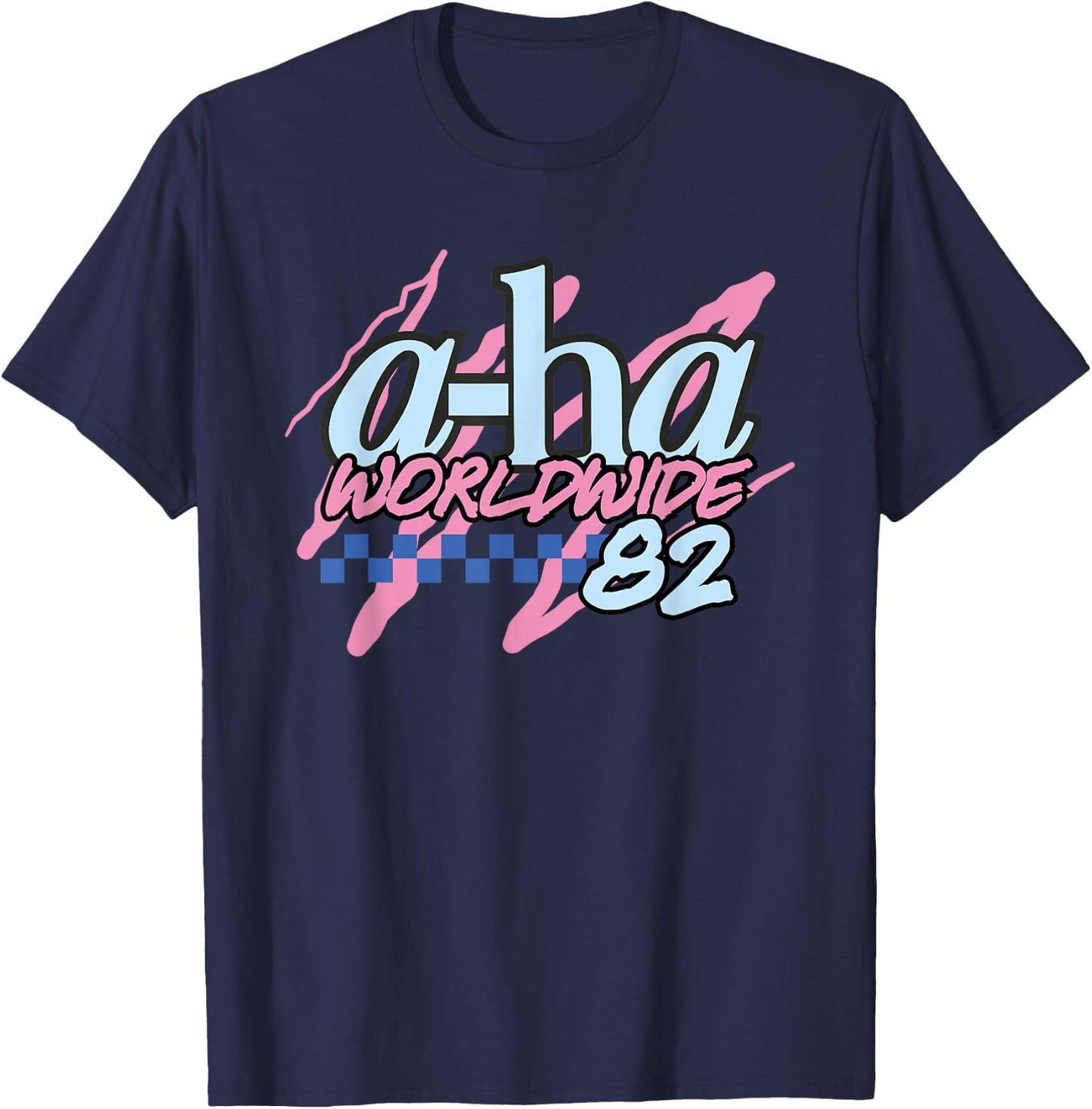 A-Ha '82 Worldwide T-Shirt - T-Shirt | Navy