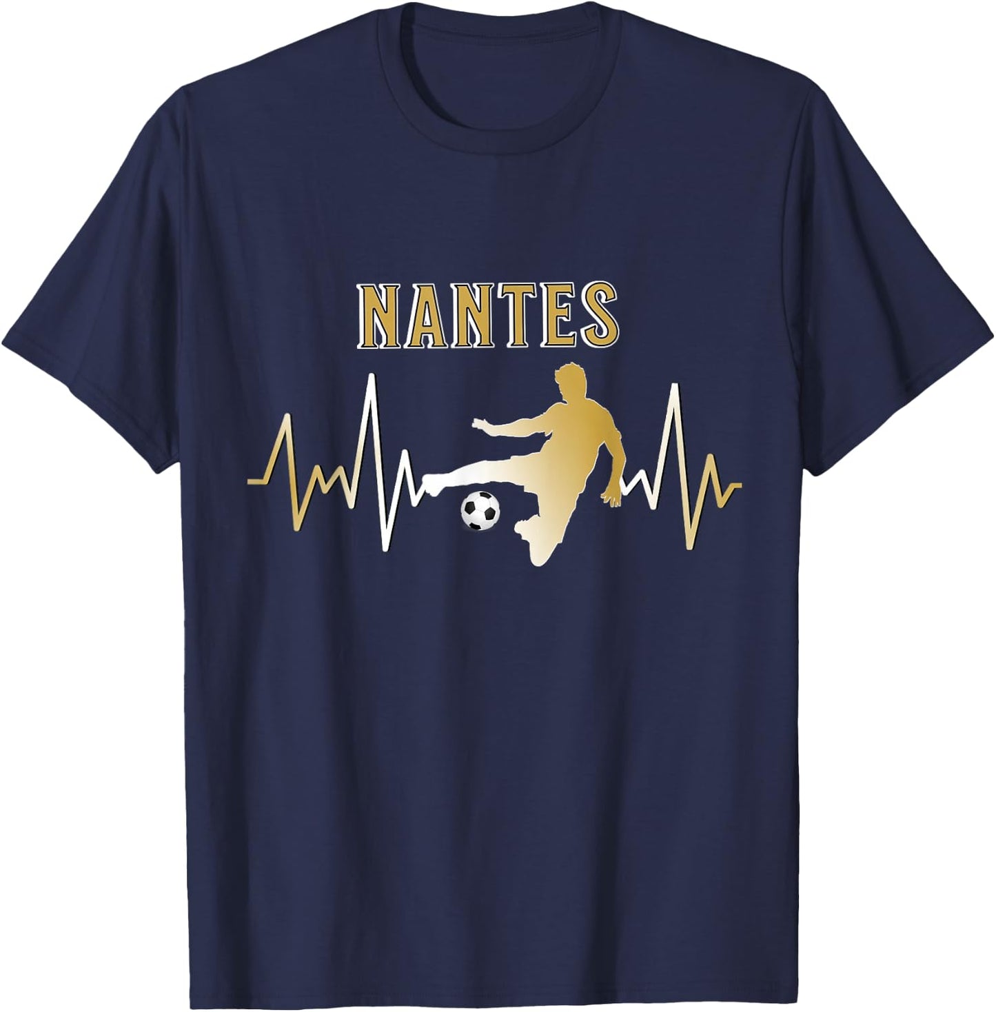 Gift Supporter Nantes Foot Nantes , Black, S T-Shirt - T-Shirt | Navy