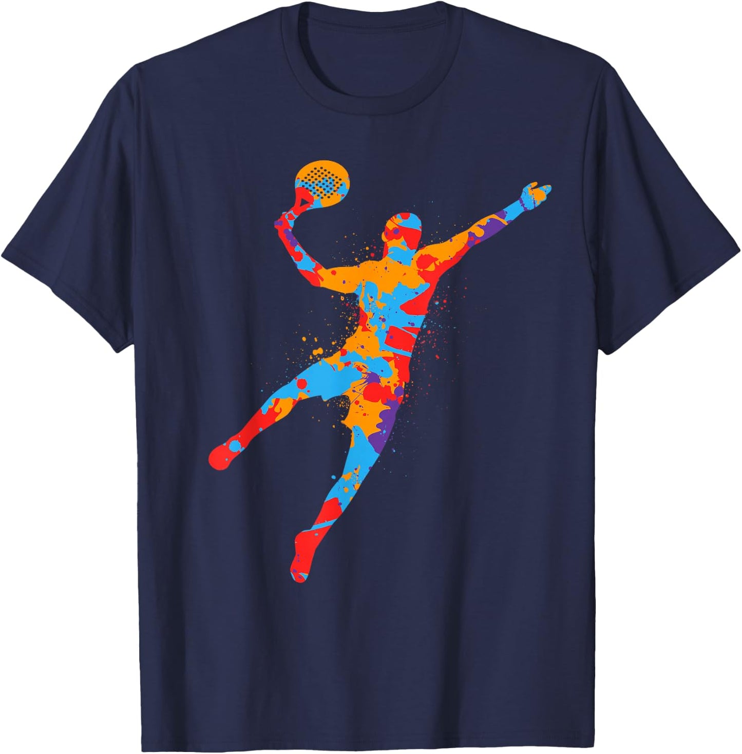Padel Tennis Colourful Padel Player Padel Tennis Padel T-Shirt - T-Shirt | Navy