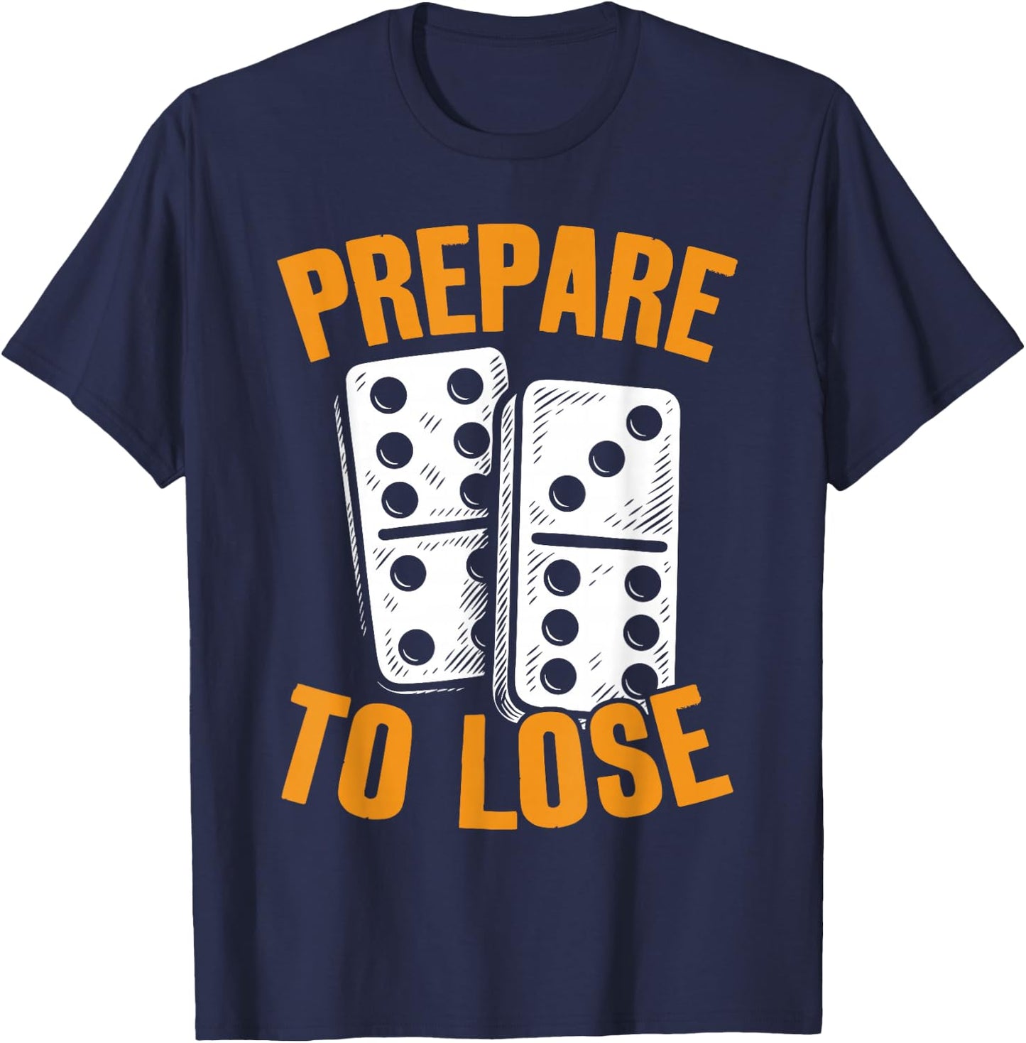 Dominoe Game Tile Game Enthusiast Graphic Domino Player T-Shirt - T-Shirt | Navy