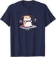 Cute Cat Fitness Workout Cute Funny Gym Training T-Shirt - T-Shirt | Navy