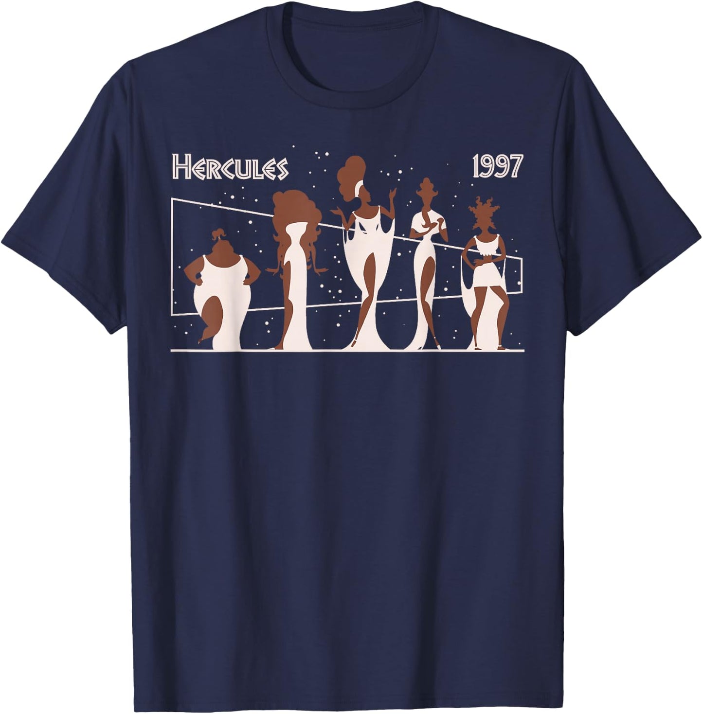 Disney Hercules 1997 Muses Portrait Constellation T-Shirt - T-Shirt | Navy