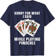 Best Pinochle Art Women Kids Playing Cards Pinochle T-Shirt - T-Shirt | Navy