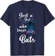 Just A Girl Who Loves Bats Bat T-Shirt - T-Shirt | Navy