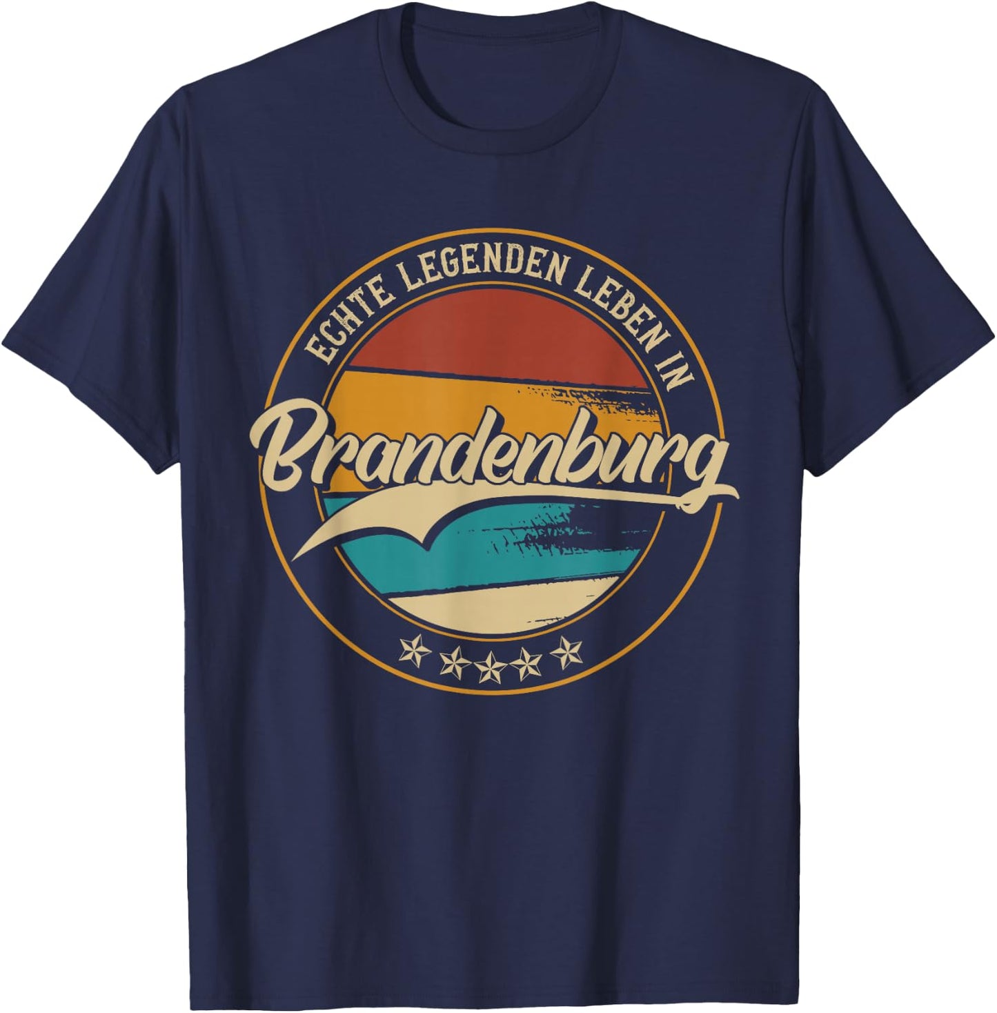 Brandenburg meine Heimat | Heimatliebe & Geburtsort , black T-Shirt - T-Shirt | Navy