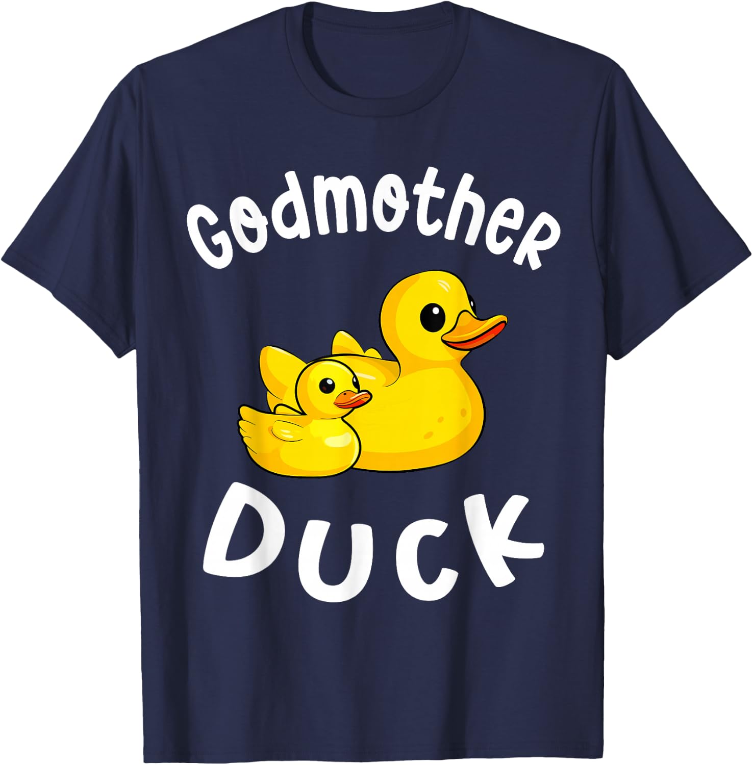 Godmother Duck Birthday Rubber Duck Kids Family Matching T-Shirt - T-Shirt | Navy