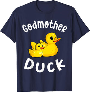 Godmother Duck Birthday Rubber Duck Kids Family Matching T-Shirt - T-Shirt | Navy