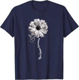 Rare Disease Awareness , Family Pretty Ribbon, Day T-Shirt - T-Shirt | Navy