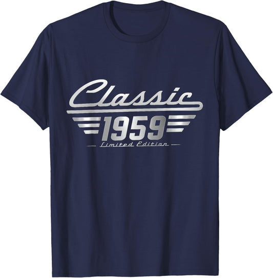 Classic 1959 Limited Edition Vintage Car Birthday T-Shirt - T-Shirt | Navy