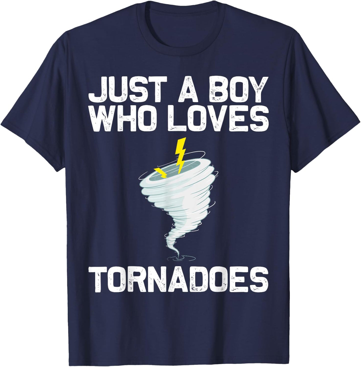 Funny Tornado Gift Boys Kids Hurricane Weather Chaser T-Shirt - T-Shirt | Navy