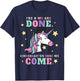 Girls Pre-K Graduation Magical Unicorn T-Shirt - T-Shirt | Navy