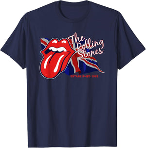The Rolling Stones UK Flag T-Shirt - T-Shirt | Navy