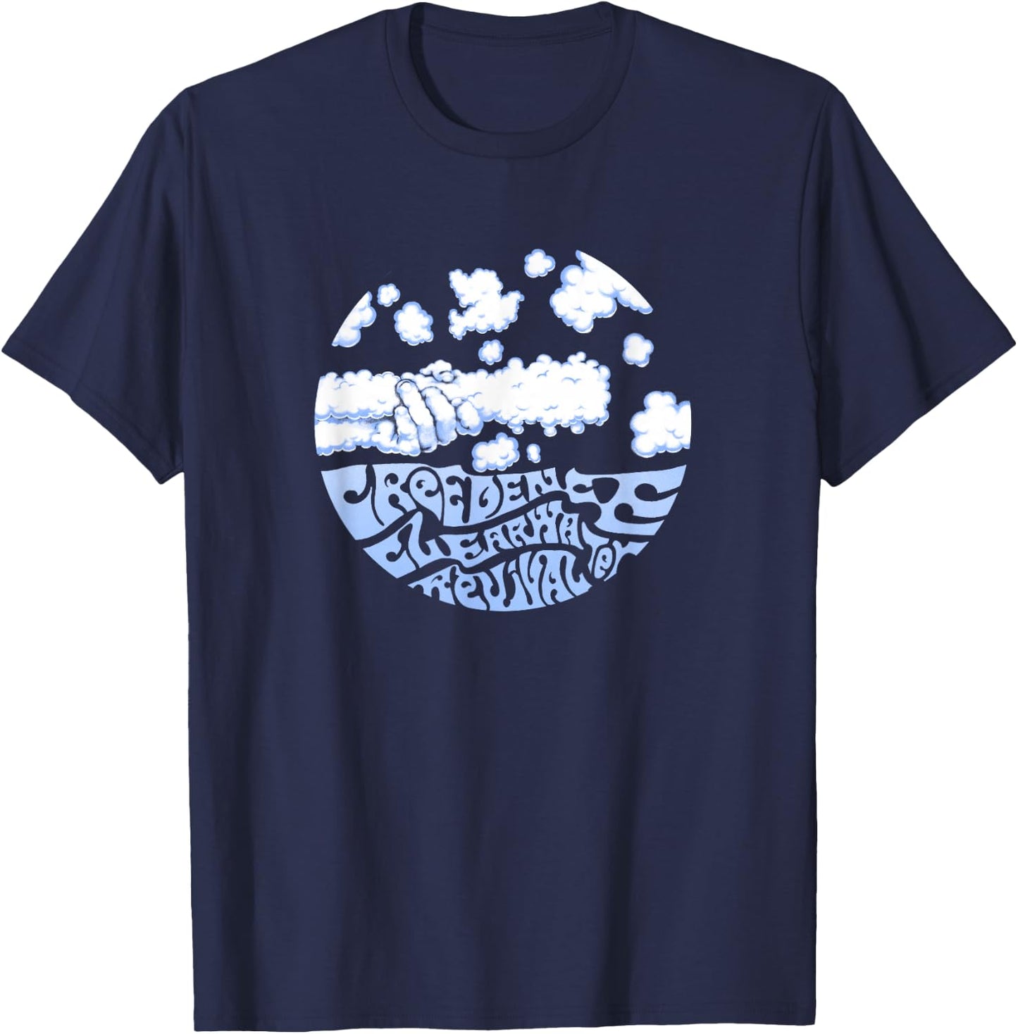 Creedence Clearwater Revival Clouds , Blue, S T-Shirt - T-Shirt | Navy