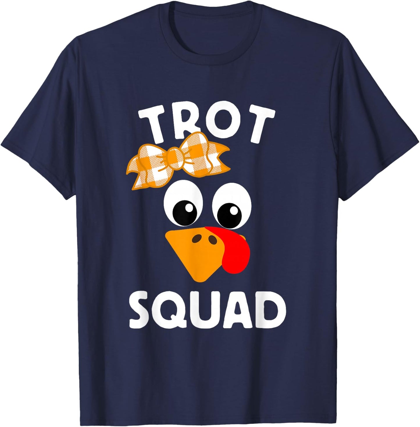 Thanksgiving Day Running Turkey Trot Squad T-Shirt - T-Shirt | Navy