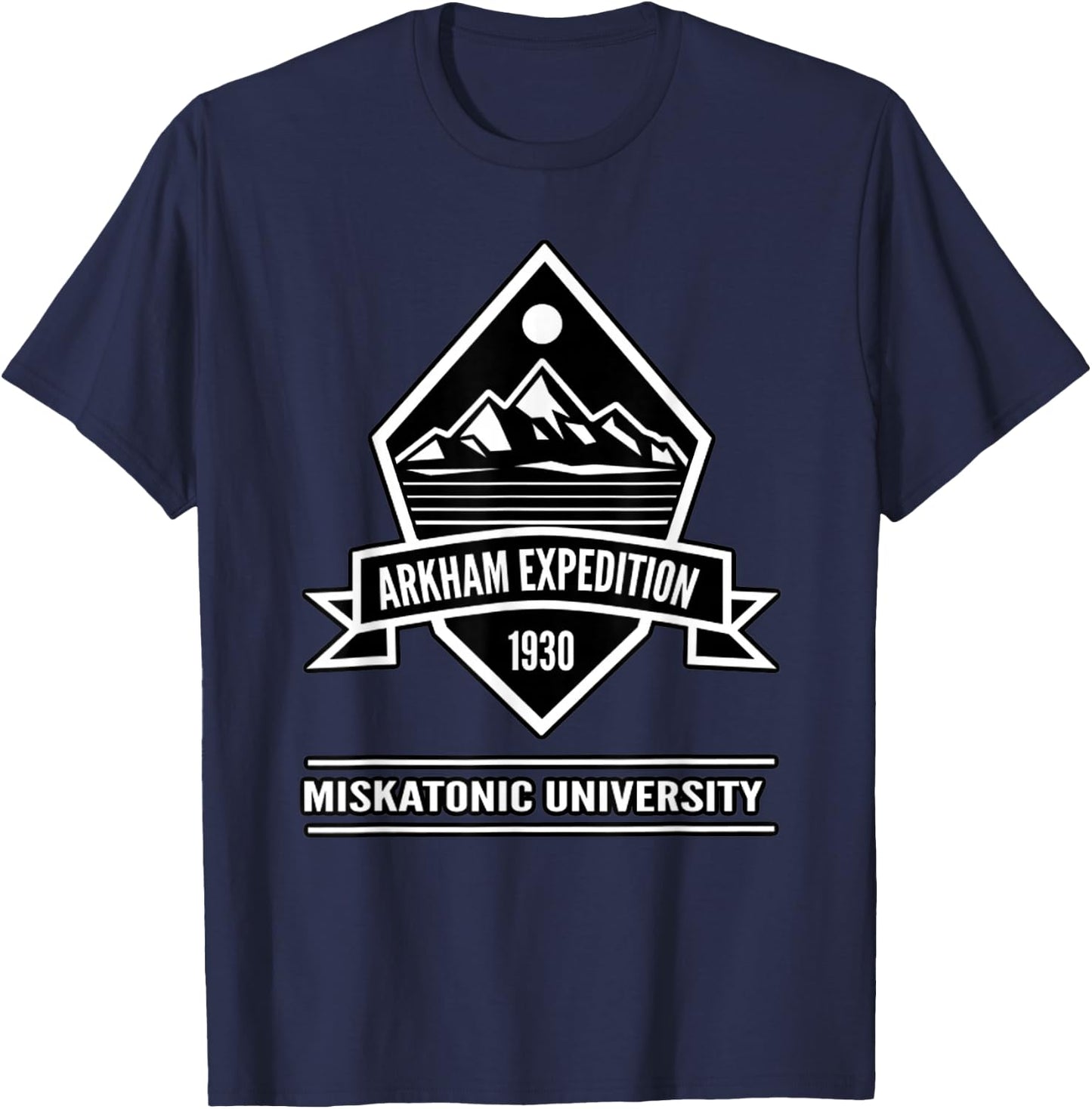HP Lovecraft theme Arctic mountaineering T-Shirt - T-Shirt | Navy