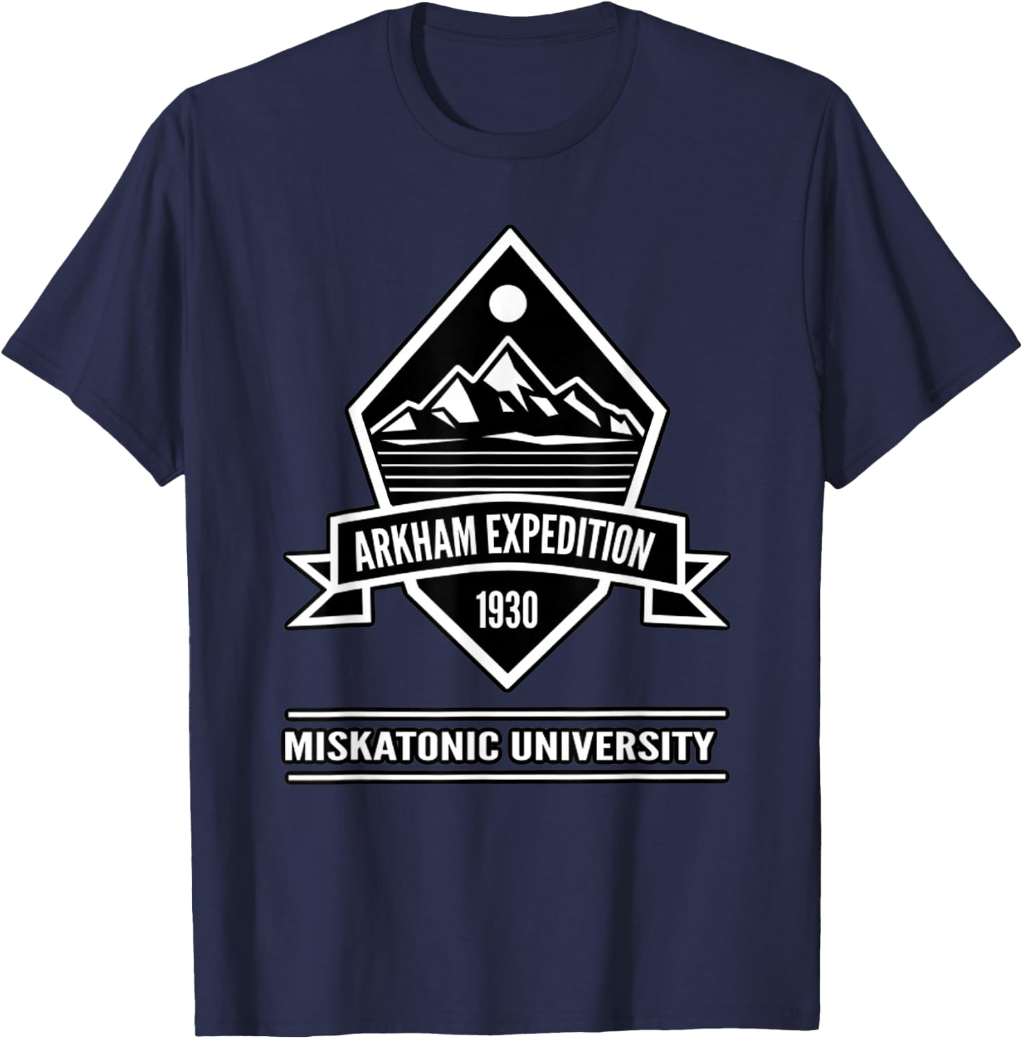 HP Lovecraft theme Arctic mountaineering T-Shirt - T-Shirt | Navy