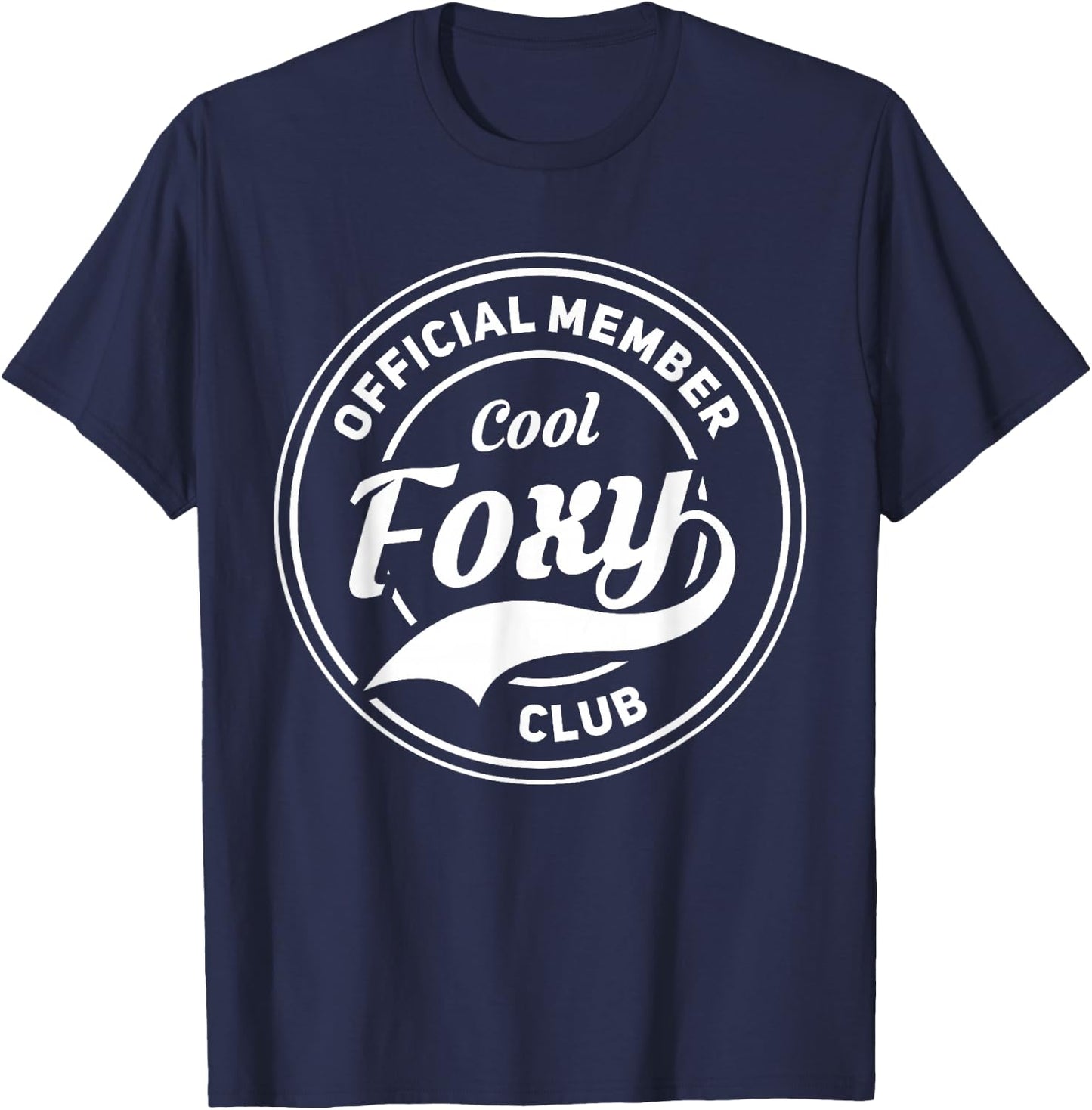 Official Member Cool Foxy Club T-Shirt - T-Shirt | Navy