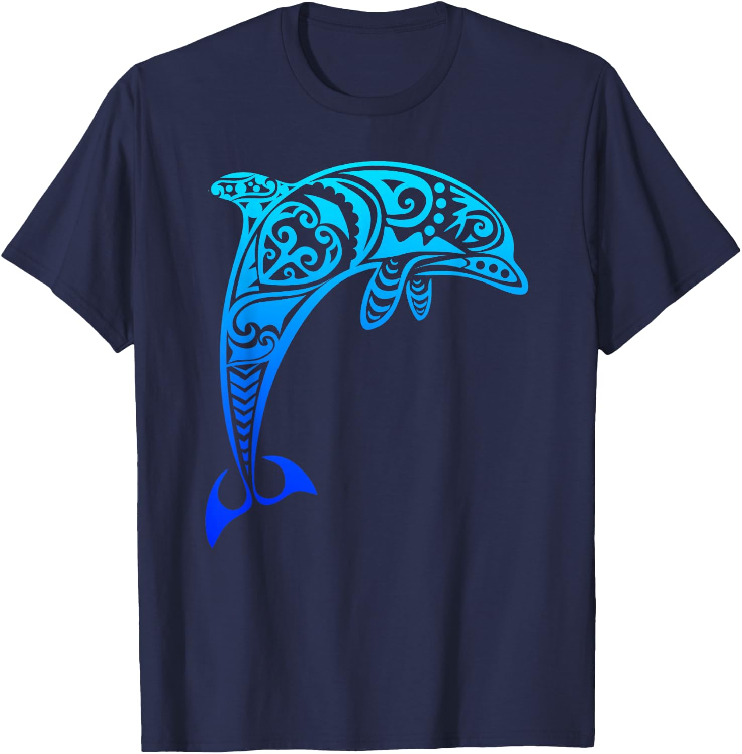 Dolphin Vintage Retro Throwback Vacation Small T-Shirt - T-Shirt | Navy