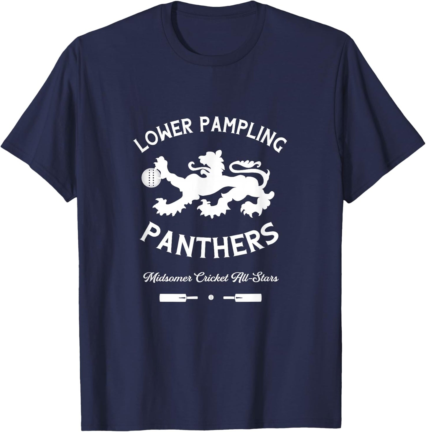 Lower Pampling Panthers Cricket (Midsomer Murders) T-Shirt - T-Shirt | Navy