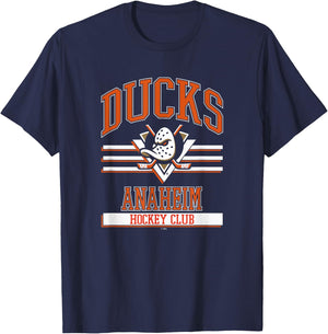 Anaheim Ducks Hockey Club Black Officially Licensed T-Shirt - T-Shirt | Navy