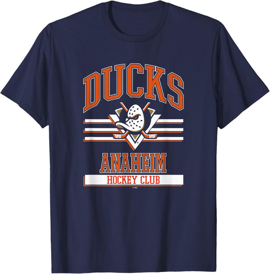 Anaheim Ducks Hockey Club Black Officially Licensed T-Shirt - T-Shirt | Navy
