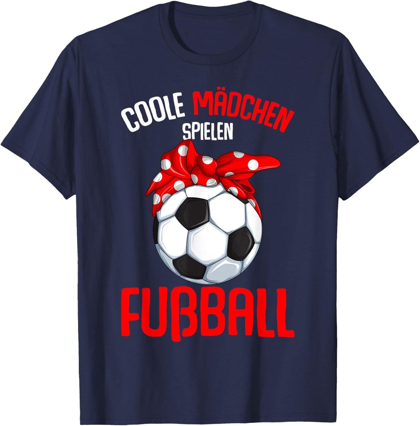 Cool Girls' Football Football Children's , black, s T-Shirt - T-Shirt | Navy
