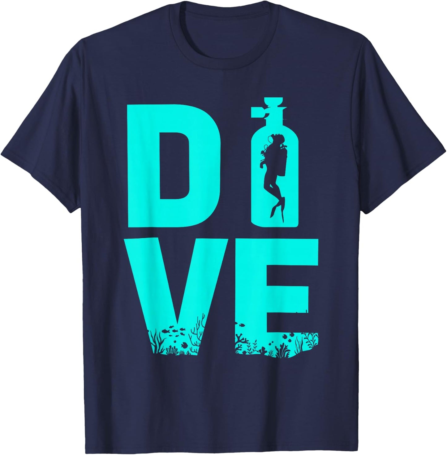 Art amusant sur le thème de la plongée sous-marine pour hommes et femmes T-Shirt - T-Shirt | Navy