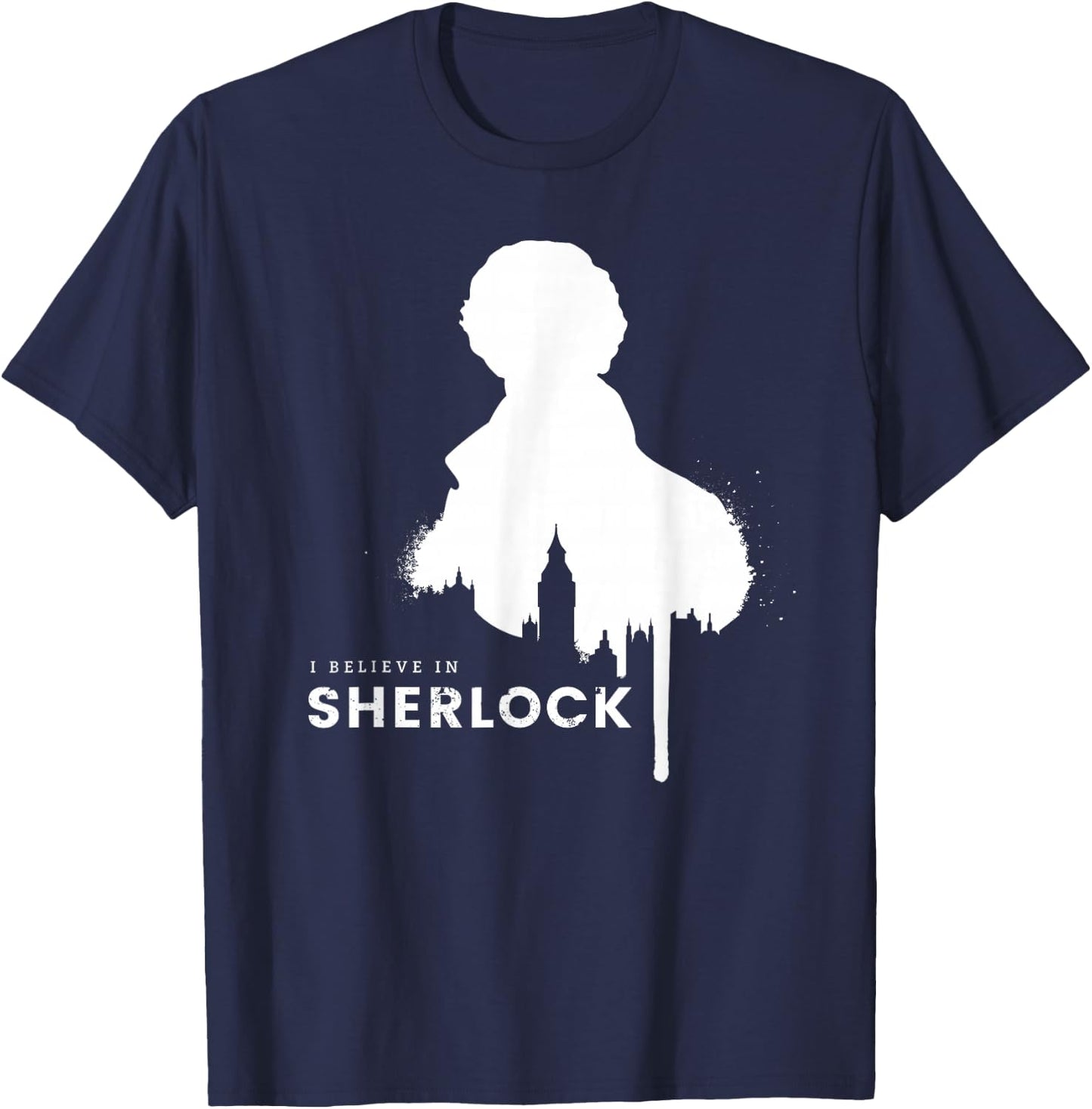 Ich glaube an Sherlock T-Shirt - T-Shirt | Navy