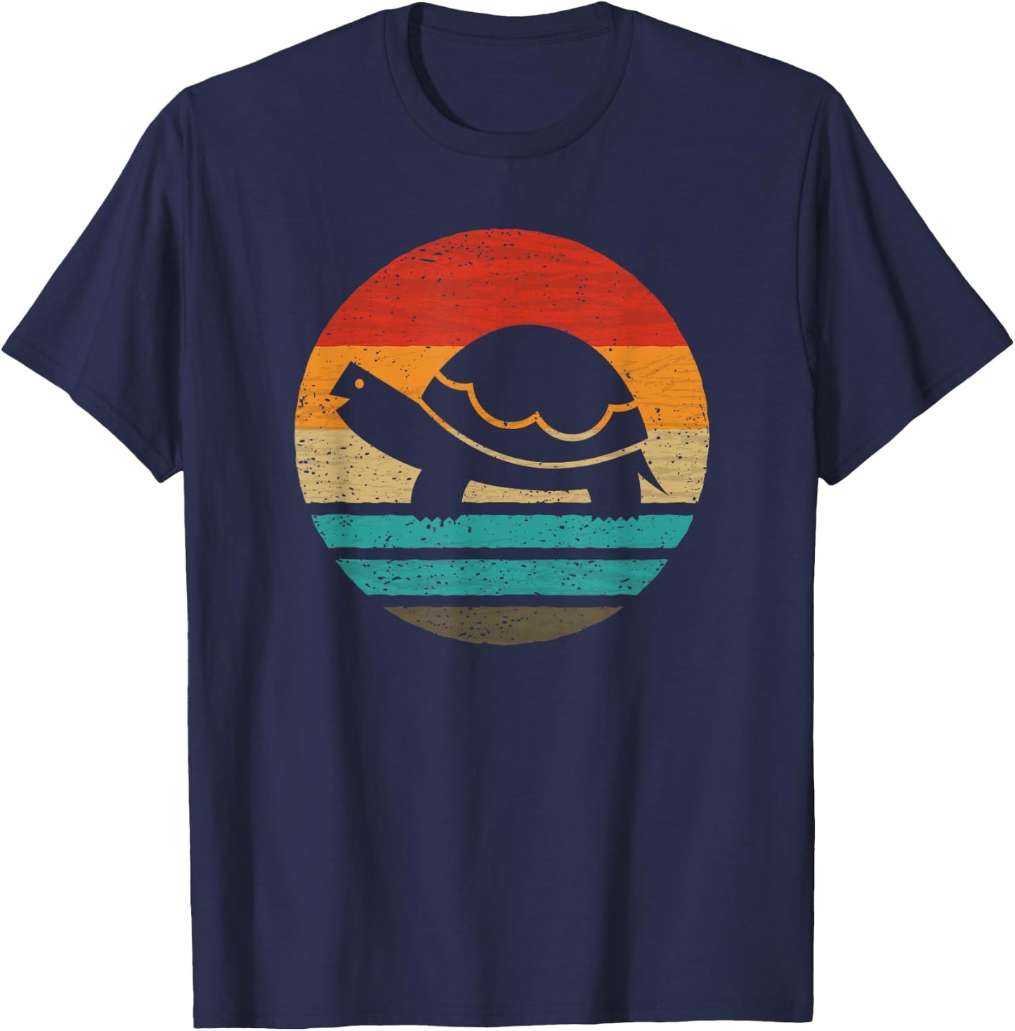 Turtle Retro Style Vintage T-Shirt - T-Shirt | Navy
