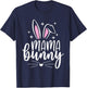 Mama Bunny Shirt Mom Pregnancy Matching Family Easter T-Shirt - T-Shirt | Navy